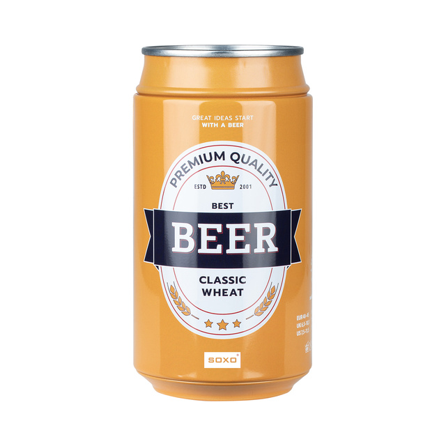 Chaussettes colorées pour hommes SOXO GOOD STUFF, bière de blé classique amusante dans une boîte pour un cadeau