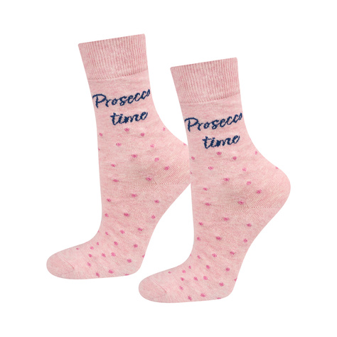 Ensemble de 2x chaussettes pour femmes SOXO joyeux Prosecco dans une bouteille un cadeau pour elle