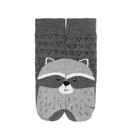 Chaussettes enfants gris SOXO raccoon jolly warm terry