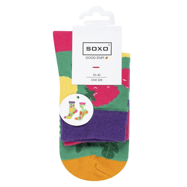 Chaussettes colorées pour femmes SOXO : un plaisir inégalé avec les légumes