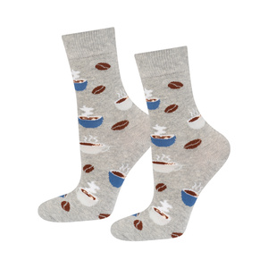 Lot de 2x chaussettes Soxo pour hommes avec café en boîte