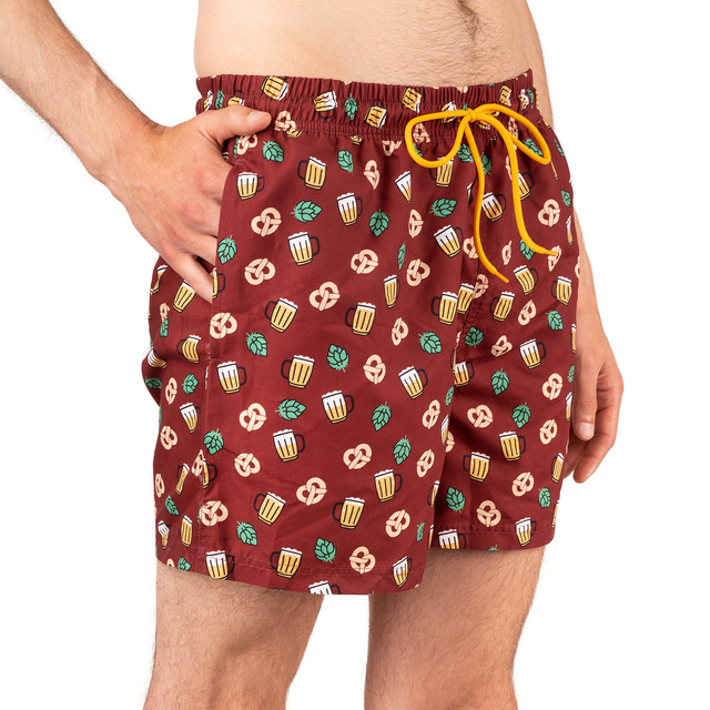 Maillot de bain + tongs motif bière
