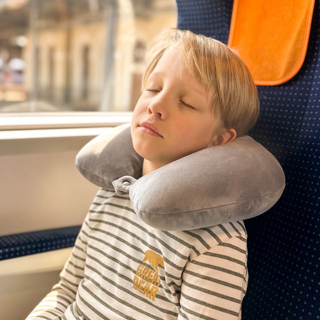 MOMO WAY oreiller de voyage multifonctionnel éléphant | croissant | oreiller de cou