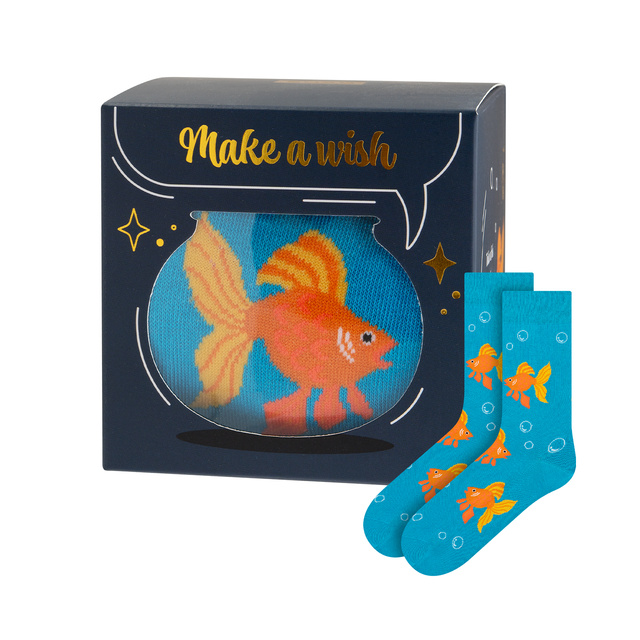 Chaussettes Poisson Rouge dans un Bocal
