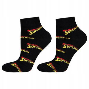 Chaussettes noires SOXO homme Superman DC Comics coton