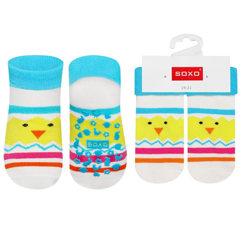 Chaussettes bébé antidérapantes SOXO chicken