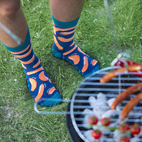 Lot de 2x chaussettes homme SOXO | Fête des garçons | Bière en boîte | Saucisses en boîte | pour un cadeau pour lui