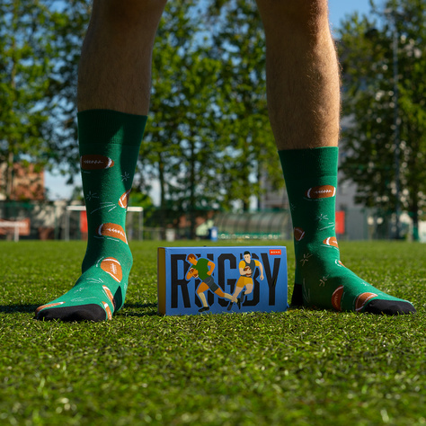 Chaussettes colorées homme SOXO Rugby - 3 paires 