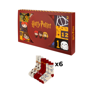Coffret cadeau avec Chaussettes Harry Potter 6-Pack