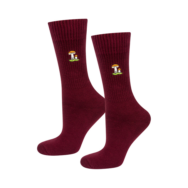 Lot de 4x chaussettes à champignons SOXO pour hommes dans un paquet édition premium