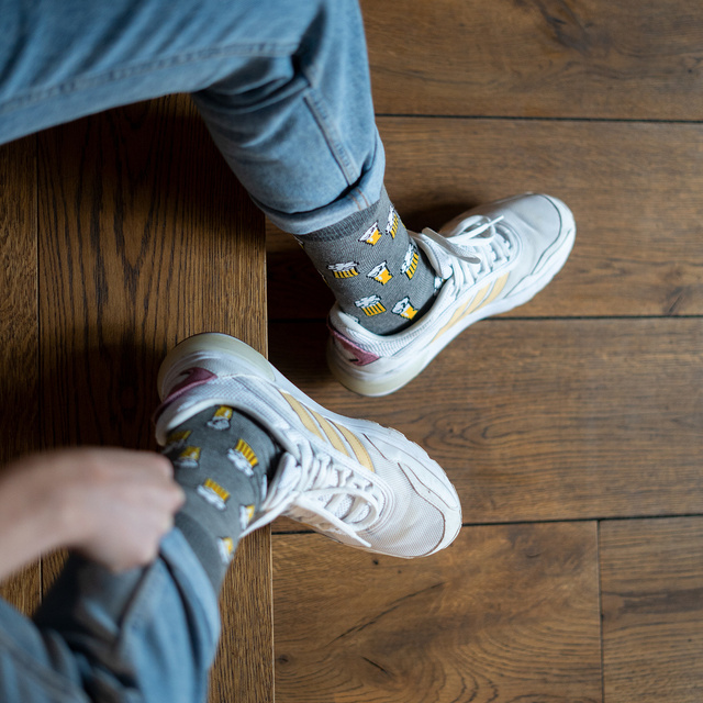 Lot de 4x chaussettes en coton SOXO GOOD STUFF pour hommes, à offrir en cadeau 