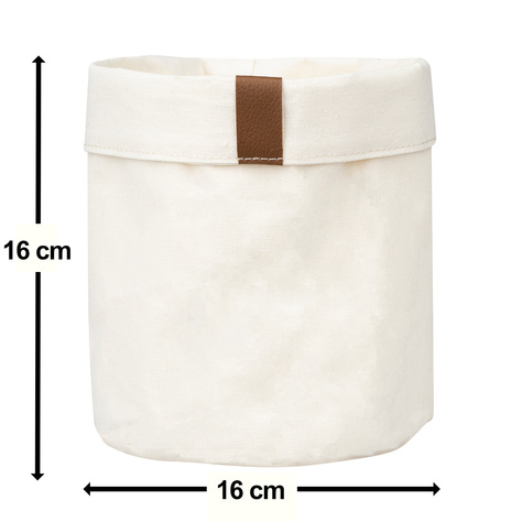 Lot de 3x corbeille de salle de bain Momo Way beige 10/13/16 cm