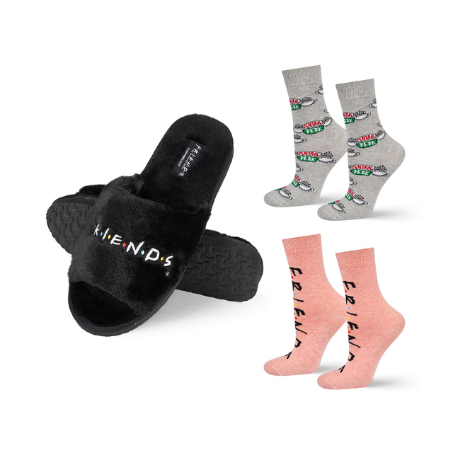 Chaussons SOXO pour femmes et chaussettes pour femmes série Friends