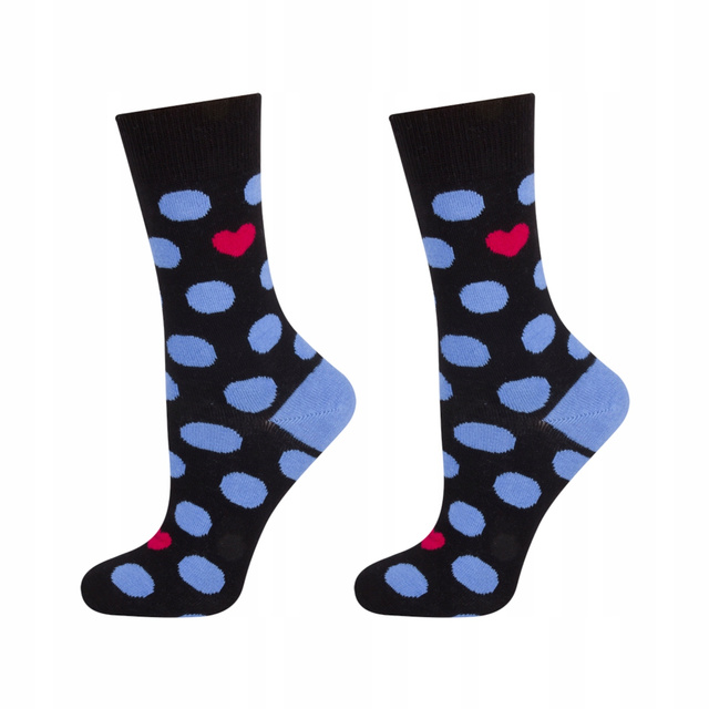 Chaussettes noires à pois SOXO GOOD STUFF pour enfants