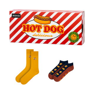Chaussettes pour hommes SOXO Hot Dog