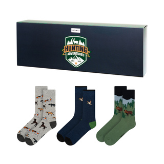 Chaussettes de chasse colorées SOXO pour hommes - 3 paires