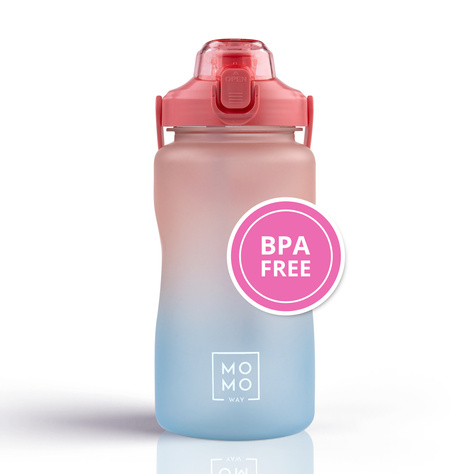 Bouteille d'eau 1.5L rose et bleu | BPA free 