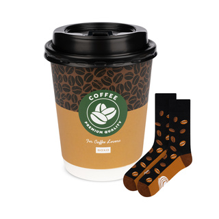 Chaussettes pour hommes Soxo café dans une tasse