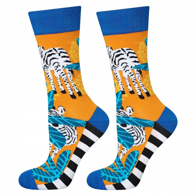 Lot de 4 chaussettes homme SOXO GOOD STUFF dans une boîte à pizza