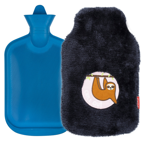 SOXO gris 1.8l SOXO chauffage dans une housse en peluche idée cadeau pour se détendre