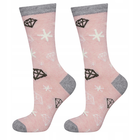 Chaussettes roses pour enfants SOXO GOOD STUFF diamants