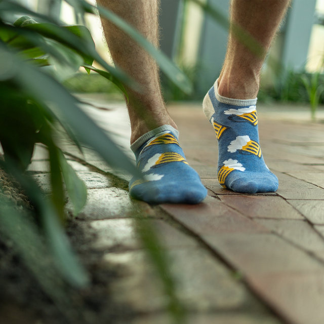 Lot de 3x chaussettes à pizza en coton coloré SOXO GOOD STUFF pour hommes