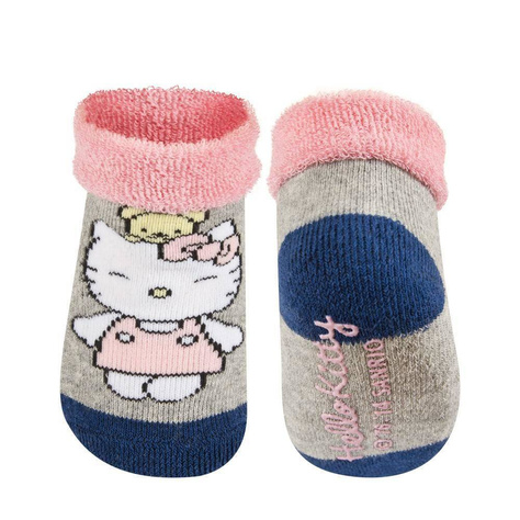 Chaussettes bébé bleu marine et rose SOXO Hello Kitty avec ABS