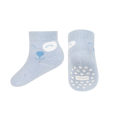 SOXO chaussettes bleues pour bébé, cadeau pour tout-petit