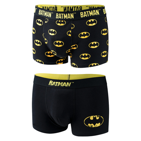 Lot de 2 caleçons Batman pour homme et pantoufles Batman, idée cadeau idéale pour Noël 