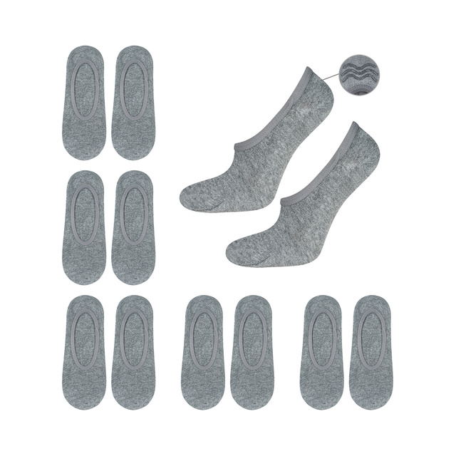Lot de 6 chaussettes Classic SOXO grises pour homme