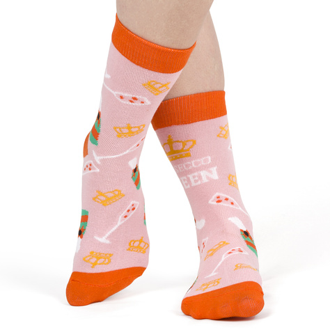 Chaussettes pour femmes SOXO GOOD STUFF drôles de Prosecco dans une bouteille cadeau