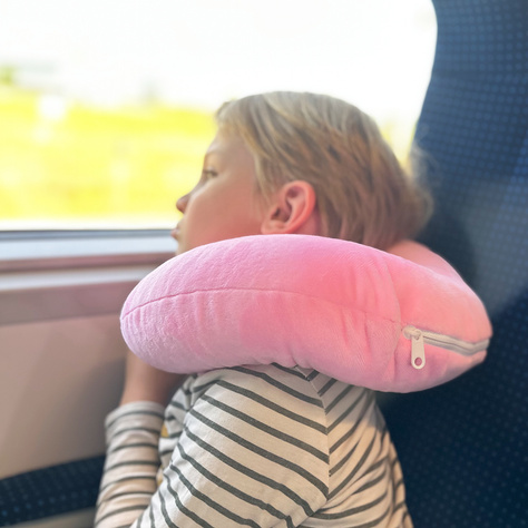 MOMO WAY oreiller de voyage multifonctionnel licorne | croissant | oreiller doux pour la nuque