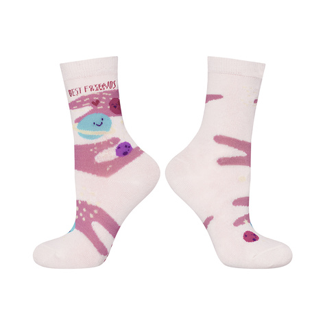 Chaussettes roses pour enfants SOXO GOOD STUFF Best Friends 