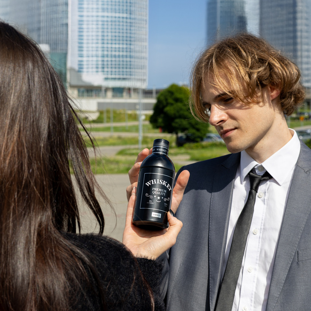 Ensemble de chaussettes pour hommes Whisky en bouteille et bière en canette