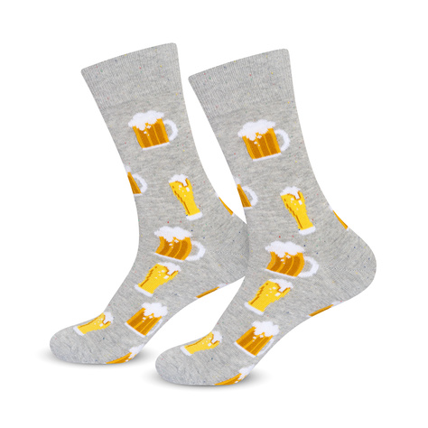 Ensemble de chaussettes pour hommes SOXO Cheers – 2 paires et un ouvre-bouteille