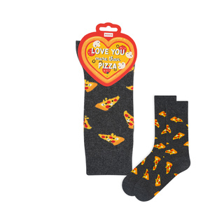 Chaussettes Love You More Than Pizza