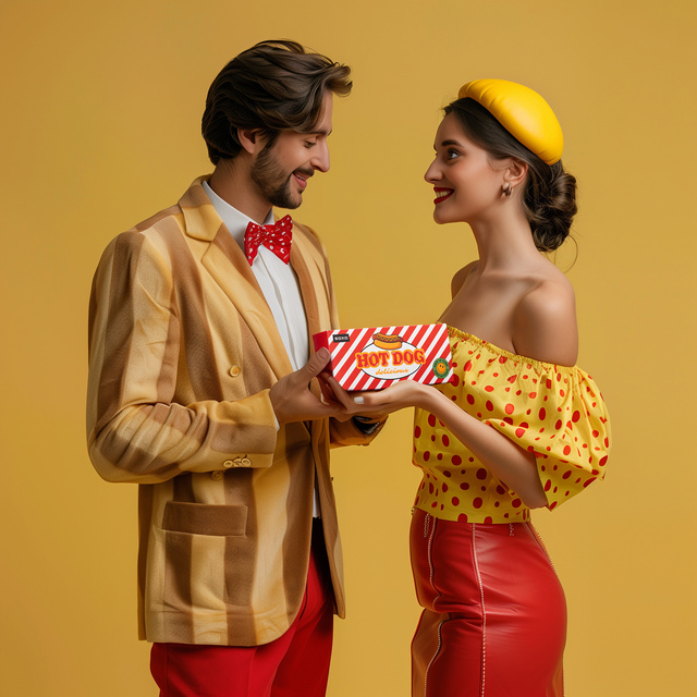 Chaussettes pour hommes SOXO Hot Dog