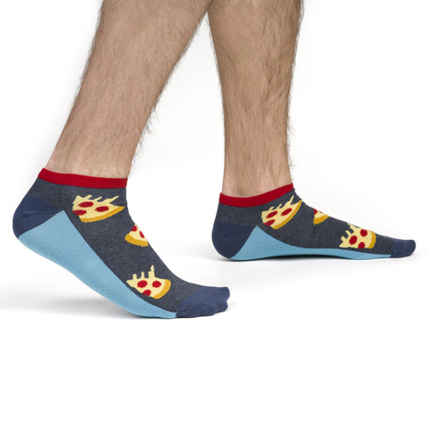 Lot de 2x chaussettes pizza en coton coloré SOXO GOOD STUFF pour hommes