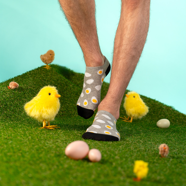 2x Pieds d'homme de Pâques SOXO colorés pour lui