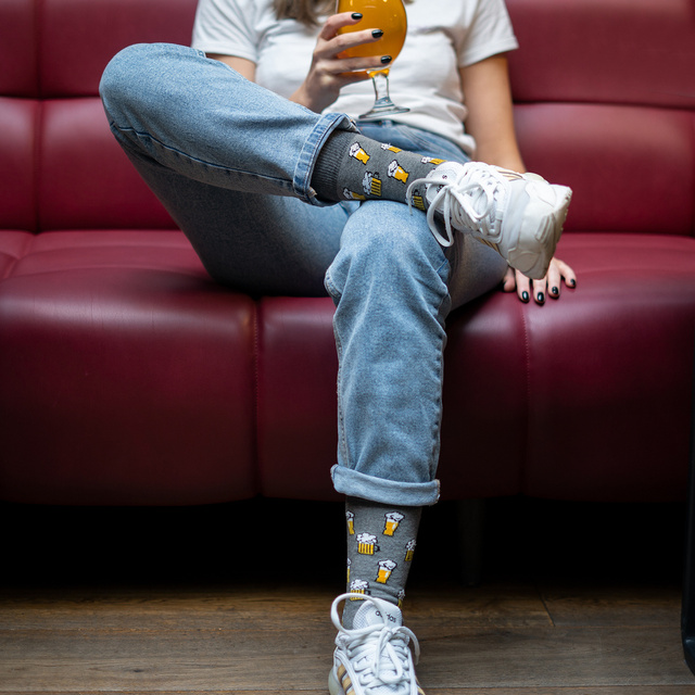 Lot de 4x chaussettes en coton SOXO GOOD STUFF pour hommes, à offrir en cadeau 