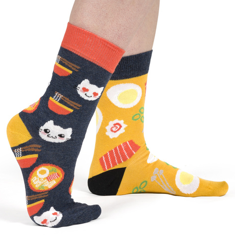 Lot de 5 chaussettes colorées pour femmes SOXO avec pizza