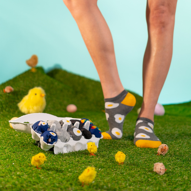 Pieds gaufrés colorés pour hommes SOXO - 5 paires