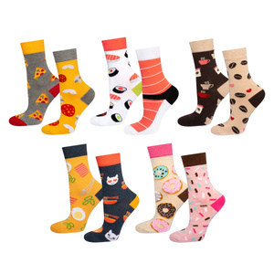 Lot de 5 chaussettes colorées pour femmes SOXO avec pizza