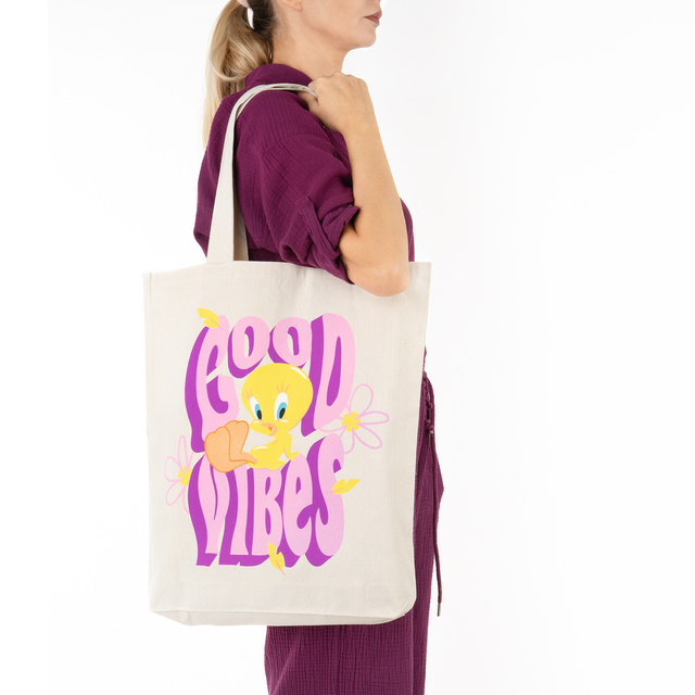 Sac en toile de coton réutilisable SOXO | Good Vibes | Warner Bros