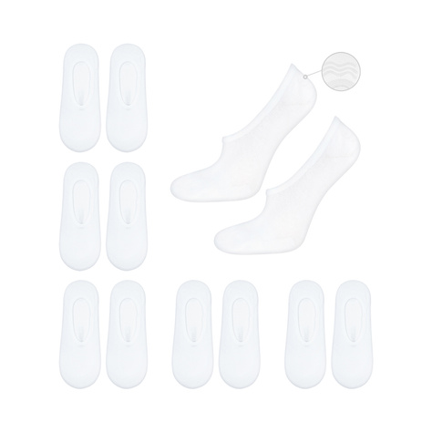 Lot de 6x chaussettes blanches SOXO pour hommes avec coton siliconé 