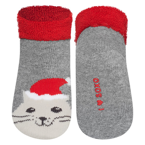 Lot de 4x chaussettes colorées SOXO pour bébé Cadeau de Noël