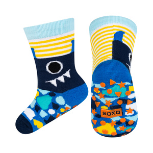 Lot de 3x chaussettes colorées SOXO pour enfants monstres