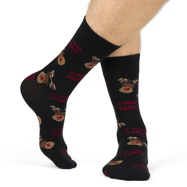 Coffret cadeau homme Soxo | 2x Chaussettes de Noël | 2x caleçons de Noël | cadeau pour le Père Noël | pour lui | Ensemble amusant