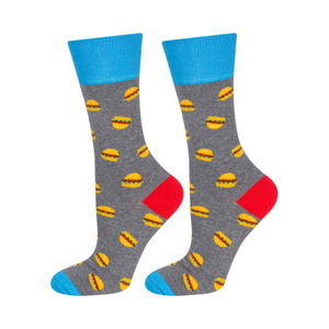 Chaussettes colorées pour hommes SOXO GOOD STUFF en coton hamburger