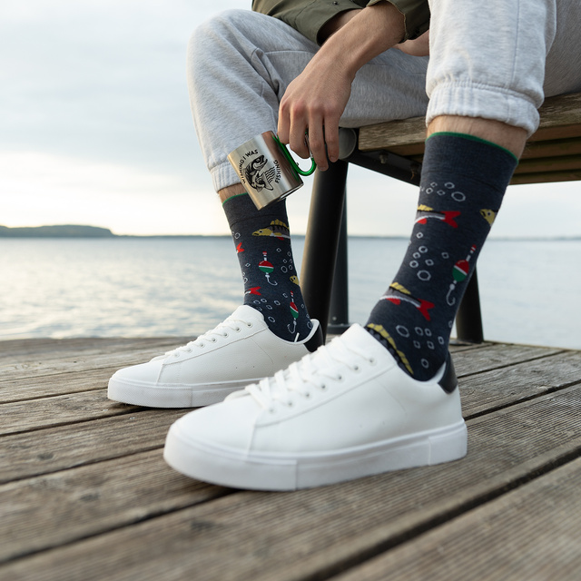 Ensemble Chaussettes homme + Mug Soxo Poissons